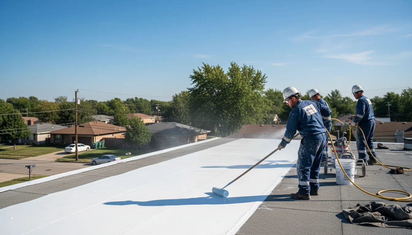 Commercial roof coating in Midland, TX near me